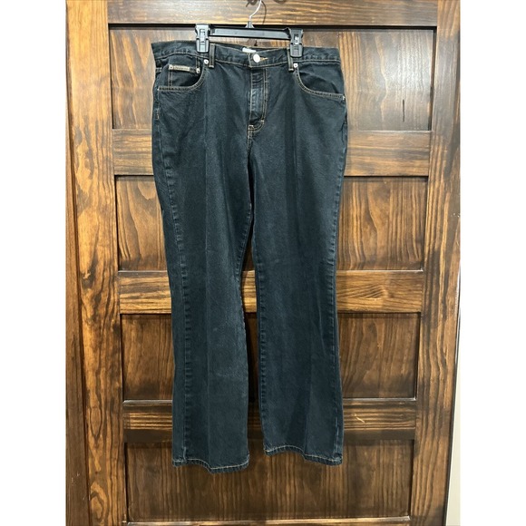 CK Jeans Women Size 14 Blue Jean Denim‎ Relaxed Fit Boot Cut - Picture 1 of 15